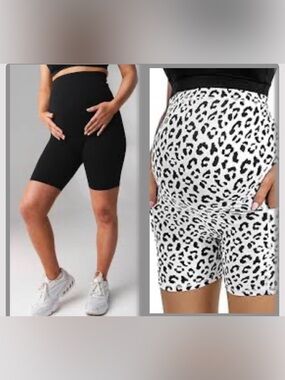 Maternity pregnancy Biker Shorts